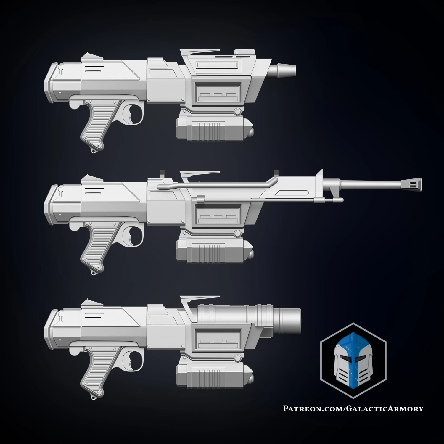 DC-17M Republic Commando Blaster - 3D Print Files 6 DC-17M Republic Commando Blaster - 3D Print Files - Image 4