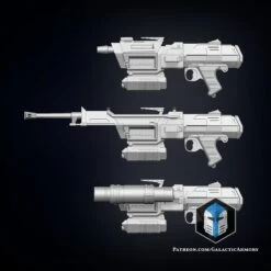 DC-17M Republic Commando Blaster - 3D Print Files 14 DC-17M Republic Commando Blaster - 3D Print Files -Galactic Armory Store DC 17MBlaster 5