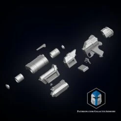 DC-17M Republic Commando Blaster - 3D Print Files 15 DC-17M Republic Commando Blaster - 3D Print Files -Galactic Armory Store DC 17MBlaster AntiArmor
