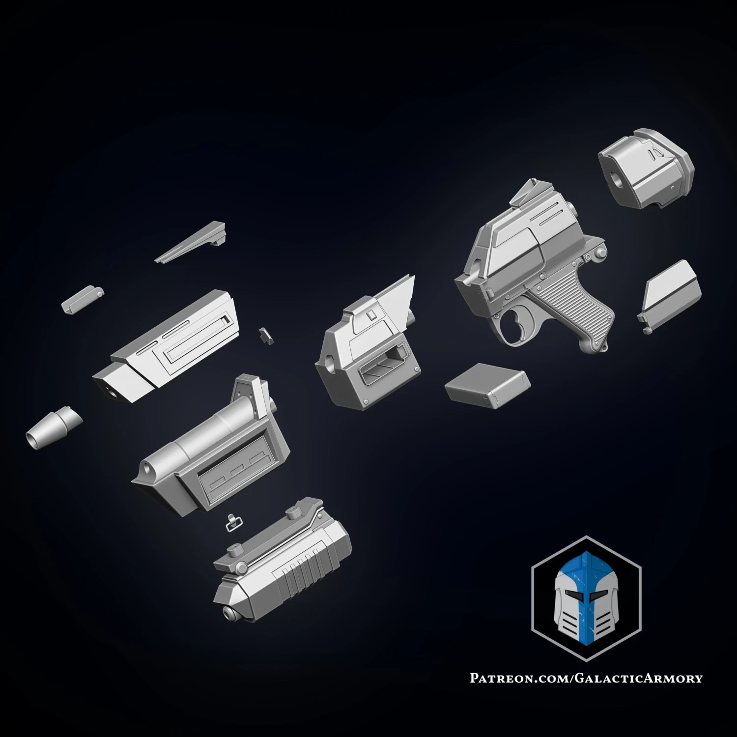 DC-17M Republic Commando Blaster - 3D Print Files 9 DC-17M Republic Commando Blaster - 3D Print Files - Image 7