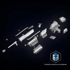DC-17M Republic Commando Blaster - 3D Print Files 17 DC-17M Republic Commando Blaster - 3D Print Files -Galactic Armory Store DC 17MBlaster Sniper