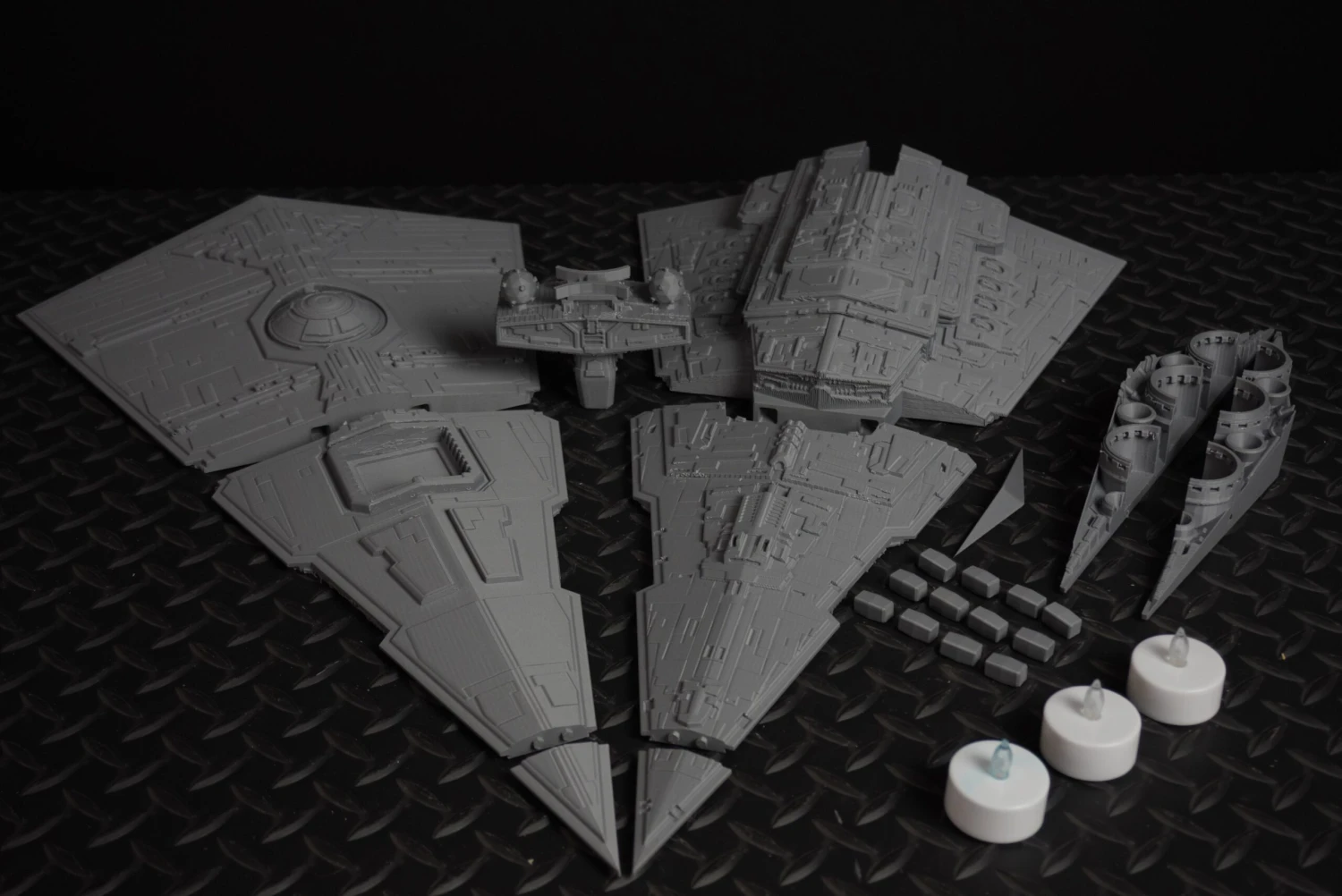 Tea Light Star Destroyer - DIY 4 Tea Light Star Destroyer - DIY - Image 2