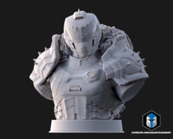 Slayer Dark Ages Figurines - 3D Print Files -Galactic Armory Store DarkAgesSlayerBustPose2