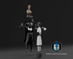 Darth Vader Figurine - Pose 9 - 3D Print Files -Galactic Armory Store DarthVaderFatherhood Luke Leia Exploded