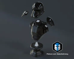 Death Trooper Bust - 3D Print Files 16 Death Trooper Bust - 3D Print Files -Galactic Armory Store DeathTrooperBust Exploded