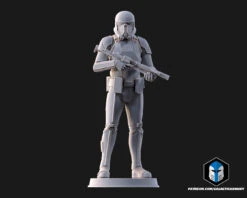 Death Trooper Figurines - 3D Print Files 26 Death Trooper Figurines - 3D Print Files -Galactic Armory Store DeathTrooperFigurine Pose1