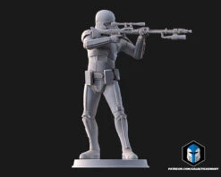 Death Trooper Figurines - 3D Print Files 29 Death Trooper Figurines - 3D Print Files -Galactic Armory Store DeathTrooperFigurine Pose4
