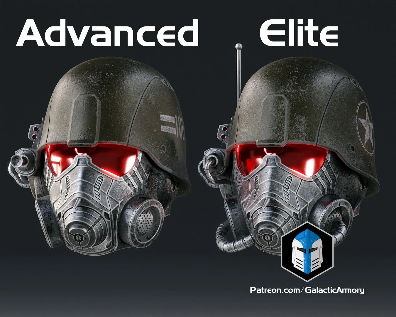 NCR Ranger Advanced And Elite Helmets - 3D Print Files 5 NCR Ranger Advanced And Elite Helmets - 3D Print Files - Image 3
