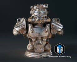T-60 Power Armor Bust - 3D Print Files -Galactic Armory Store FalloutT 60Bust