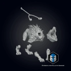 Sergeant Hound And Grizzer Figurine - 3D Print Files -Galactic Armory Store Grizzer Exploded