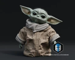 Grogu Figurine - Pose 1 - 3D Print Files -Galactic Armory Store Grogo Pose1