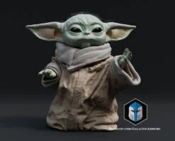 Grogu Figurine - Pose 2 - 3D Print Files -Galactic Armory Store Grogu Pose2