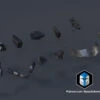 ODST Helmet Accessory Pack - 3D Print Files -Galactic Armory Store HaloHelmetAccessories