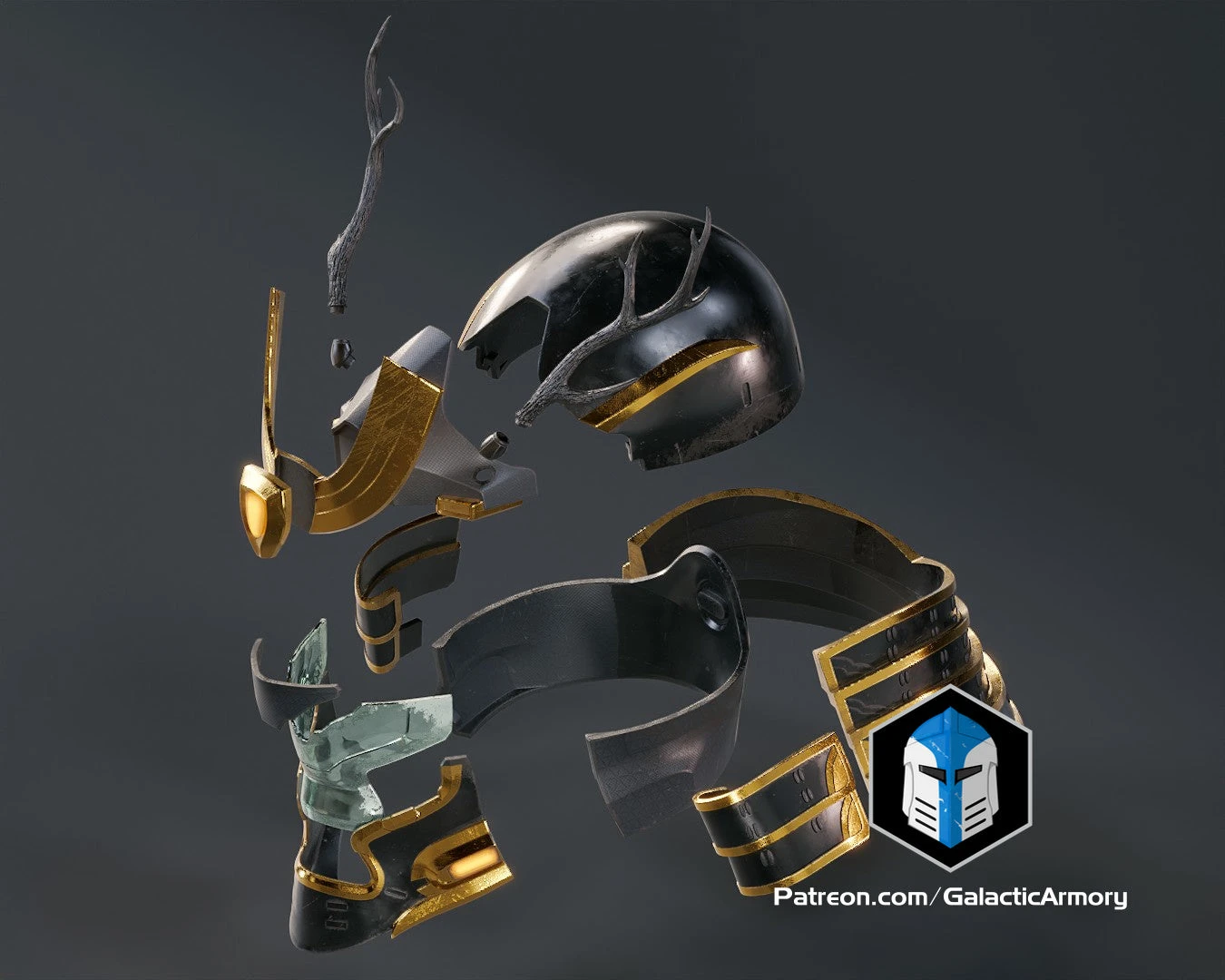 Infinite Kabuto Helmet - 3D Print Files 7 Infinite Kabuto Helmet - 3D Print Files - Image 5