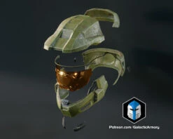Infinite Master Chief Helmet - 3D Print Files 18 Infinite Master Chief Helmet - 3D Print Files -Galactic Armory Store HaloInfiniteMasterChiefHelmet Exploded