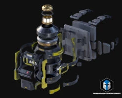 Helldivers 2 - Hellbomb Backpack - 3D Print Files 26 Helldivers 2 - Hellbomb Backpack - 3D Print Files -Galactic Armory Store HellbombBackpack Exploded