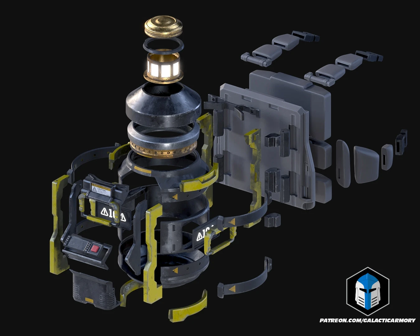 Helldivers 2 - Hellbomb Backpack - 3D Print Files 14 Helldivers 2 - Hellbomb Backpack - 3D Print Files - Image 12