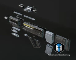 Helldivers 2 Liberator - Pro Version - 3D Print Files -Galactic Armory Store HelldiversLiberator ProVersion Expldoed