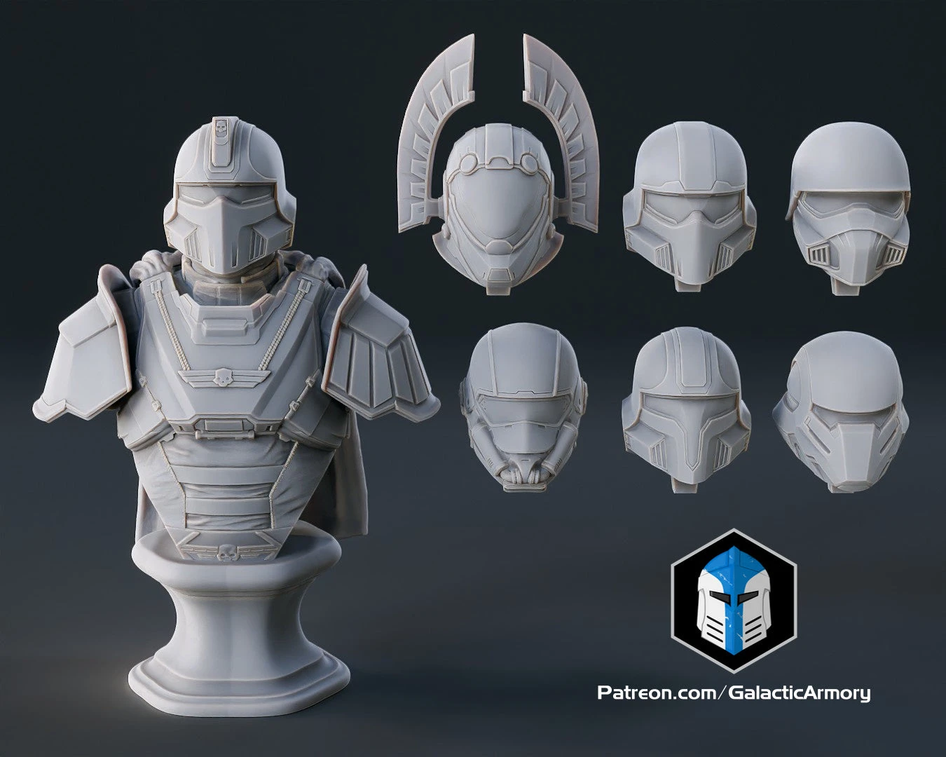 Helldivers 2 - Hero Of The Federation Bust - 3D Print Files 7 Helldivers 2 - Hero Of The Federation Bust - 3D Print Files - Image 5
