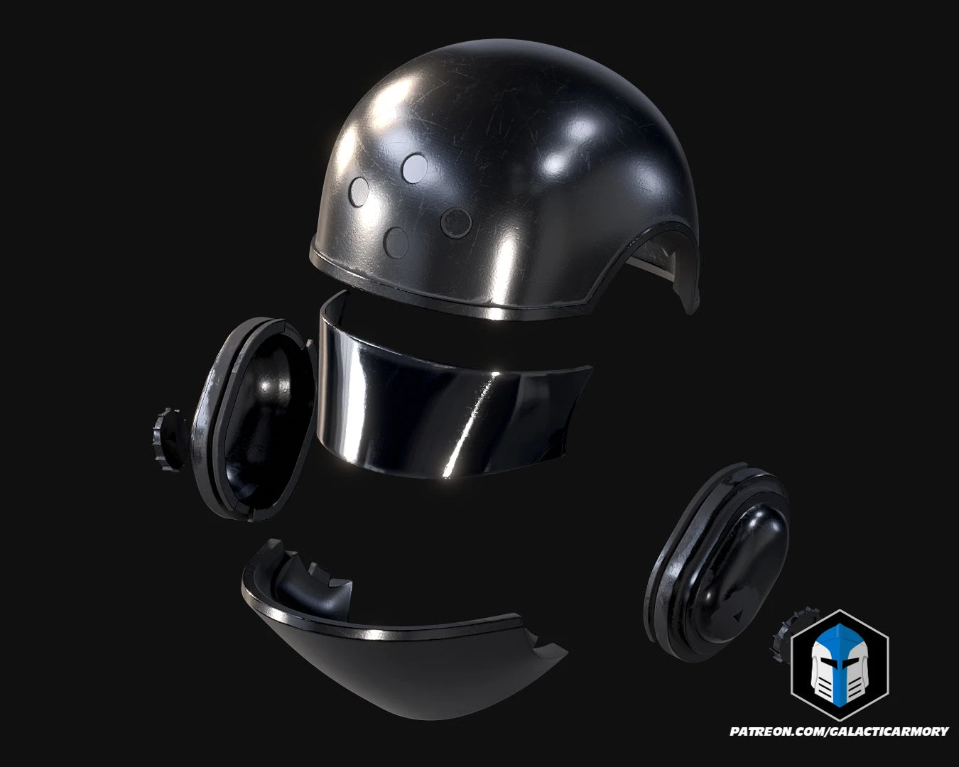 Imperial Ground Crew Helmet - 3D Print Files 6 Imperial Ground Crew Helmet - 3D Print Files - Image 4