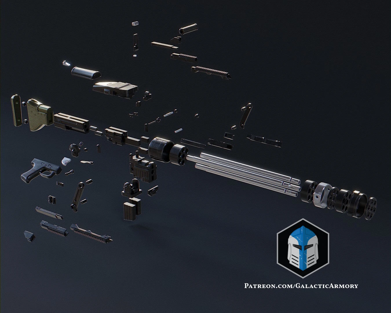 Imperial Rotary Cannon - 3D Print Files 6 Imperial Rotary Cannon - 3D Print Files - Image 4