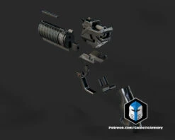 Blade Runner K's Blaster - 3D Print Files -Galactic Armory Store K sBlaster BladeRunner Exploded