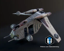 1:48 Scale LAAT Gunship - 3D Print Files -Galactic Armory Store LegionSizedLAAT
