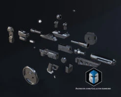 M-5 ARC Trooper Blaster - 3D Print Files 12 M-5 ARC Trooper Blaster - 3D Print Files -Galactic Armory Store M 5Blaster Exploded