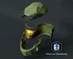 Mark 5 Legacy Helmet - 3D Print Files 17 Mark 5 Legacy Helmet - 3D Print Files -Galactic Armory Store MKVLegacyHelmet Exploded