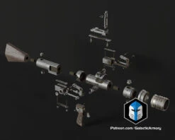 MPL-57 Barrage Launcher - 3D Print Files -Galactic Armory Store MPL 57BarrageLauncher Exploded