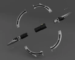 Marrok Inquisitor Lightsaber - 3D Print Files 9 Marrok Inquisitor Lightsaber - 3D Print Files -Galactic Armory Store MarrokLightsaber Exploded
