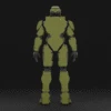 Print-In-Place Articulated Master Chief Doll - 3D Print Files 1 Print-In-Place Articulated Master Chief Doll - 3D Print Files -Galactic Armory Store MasterChiefArticulated360GIF