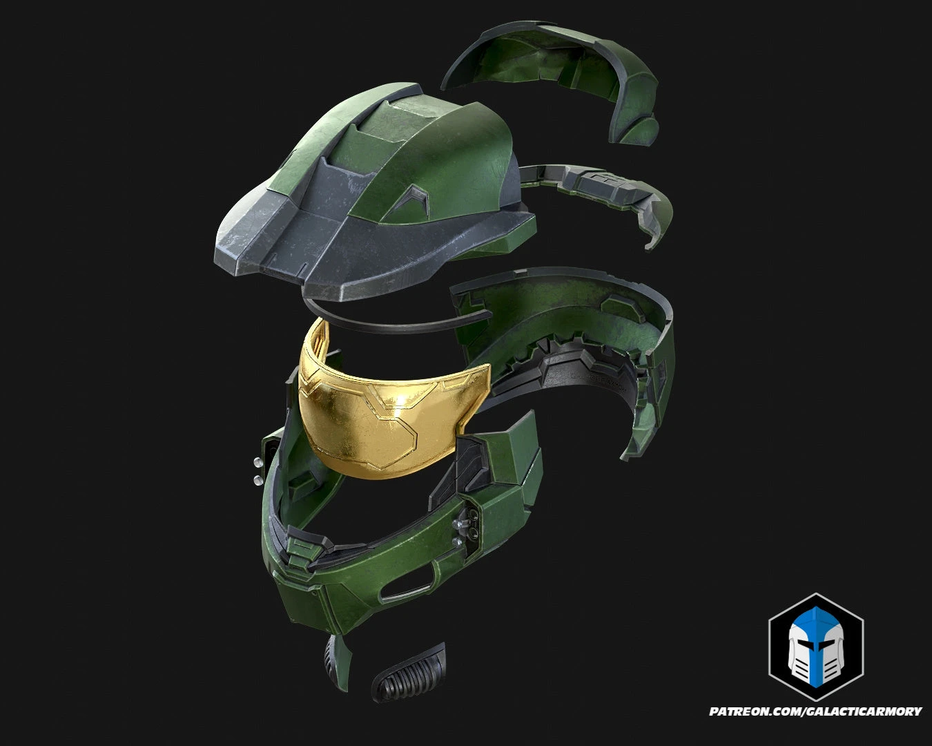 Master Chief Mark 6 Helmet - 3D Print Files 6 Master Chief Mark 6 Helmet - 3D Print Files - Image 4