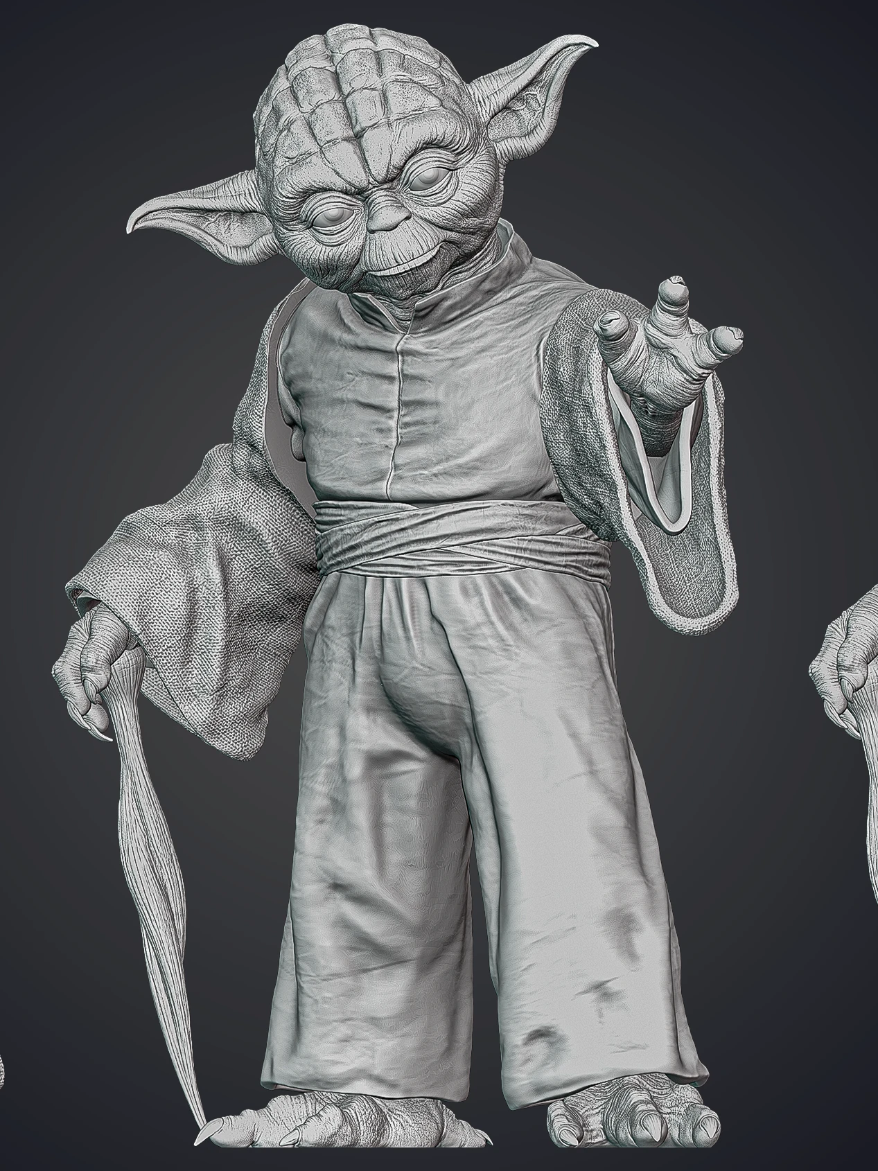 Life Sized Yoda Statue - Pose 1 - DIY 7 Life Sized Yoda Statue - Pose 1 - DIY - Image 5