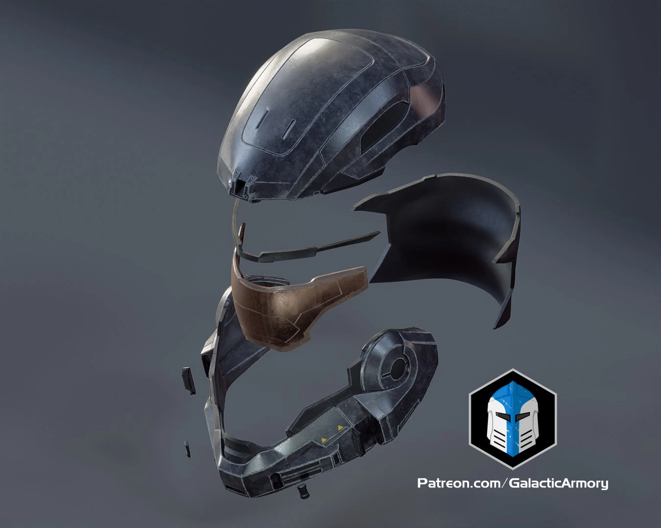 Reach Noble 6 Helmet - 3D Print Files 7 Reach Noble 6 Helmet - 3D Print Files - Image 5