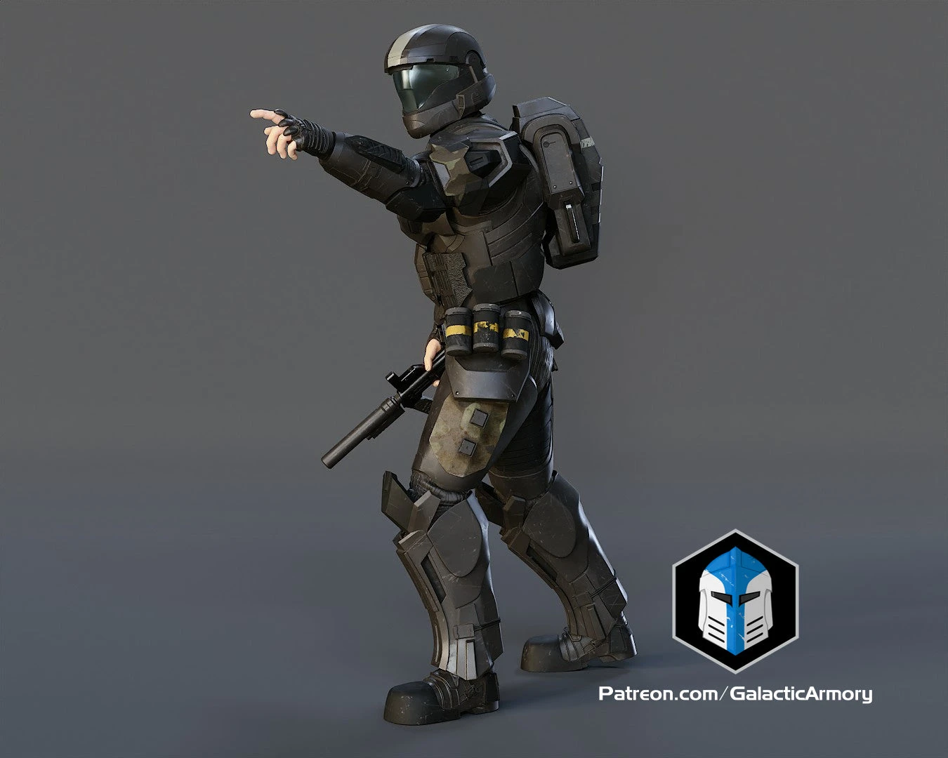 ODST Figurine - Pose 3 - 3D Print Files 7 ODST Figurine - Pose 3 - 3D Print Files - Image 5