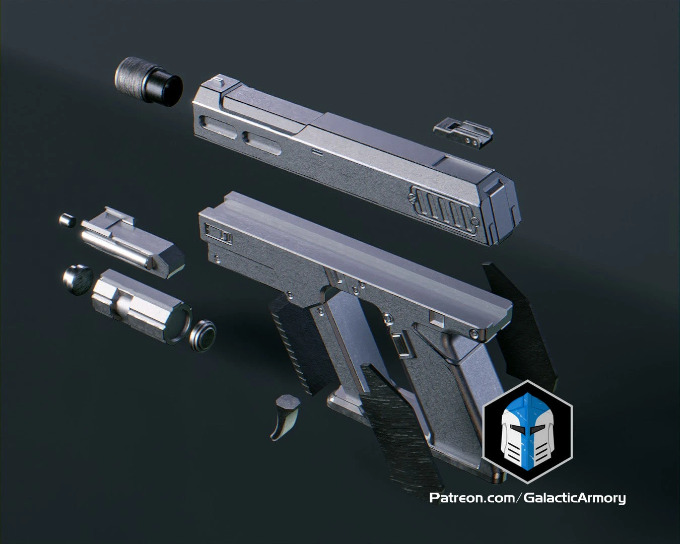 Helldivers 2 - Peacemaker Pistol - 3D Print Files 6 Helldivers 2 - Peacemaker Pistol - 3D Print Files - Image 4