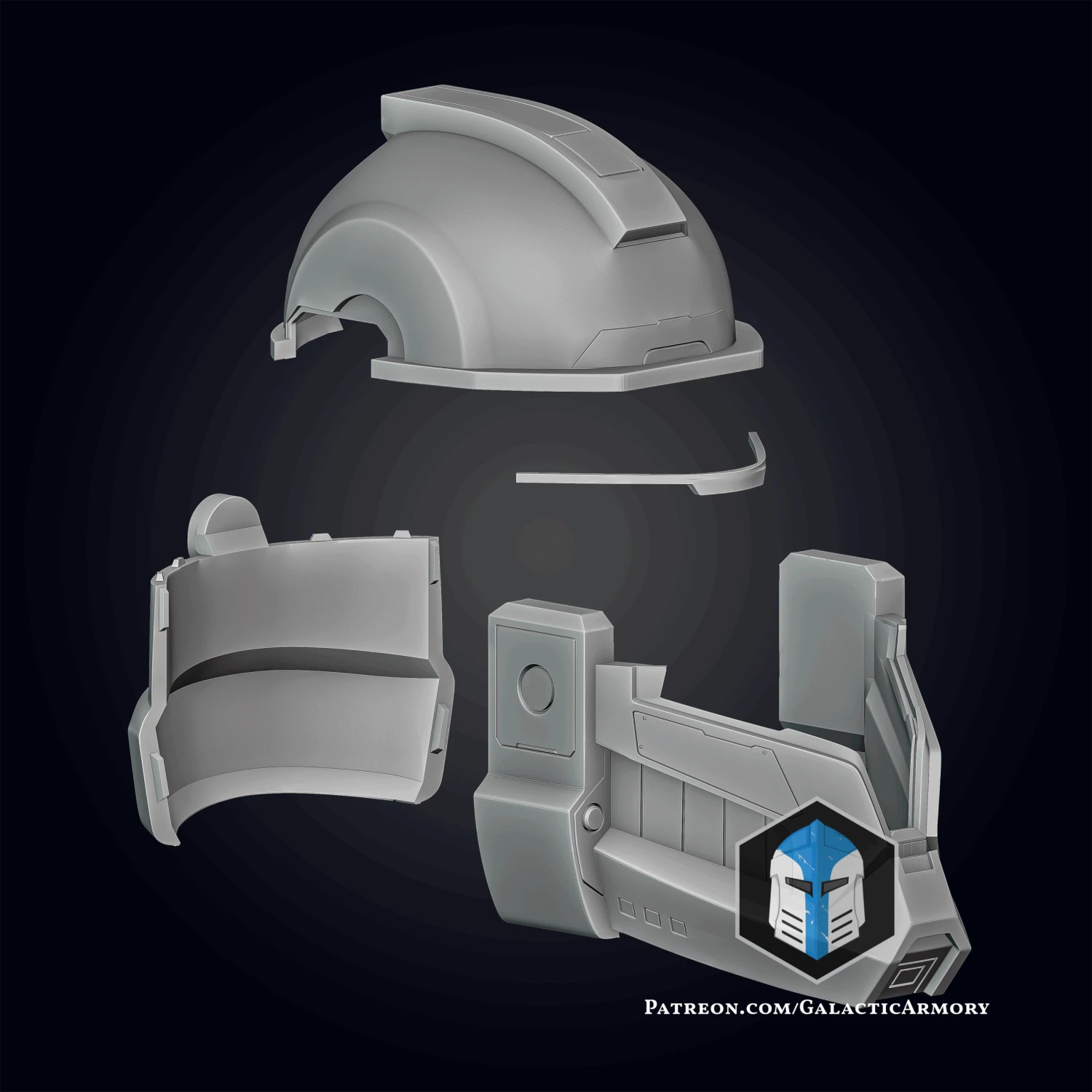 Phase 1 Spartan Mashup Helmet - 3D Print Files 5 Phase 1 Spartan Mashup Helmet - 3D Print Files - Image 3