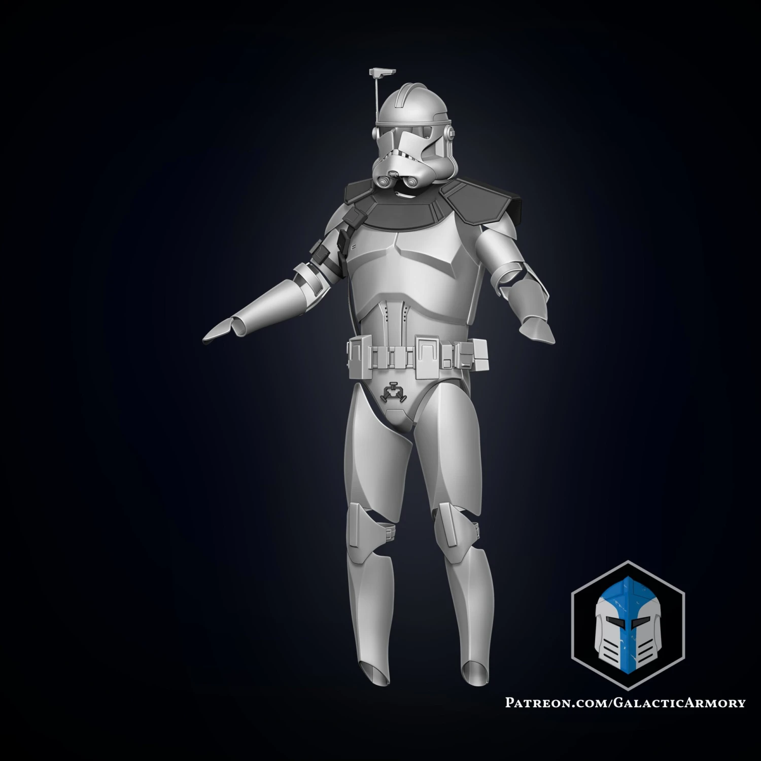 Clone Trooper Armor Accessories - Officer - 3D Print Files 3 Clone Trooper Armor Accessories - Officer - 3D Print Files