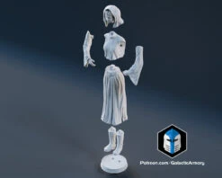 Princess Leia Figurine - Pose 1 - 3D Print Files 16 Princess Leia Figurine - Pose 1 - 3D Print Files -Galactic Armory Store Pose1 Exploded