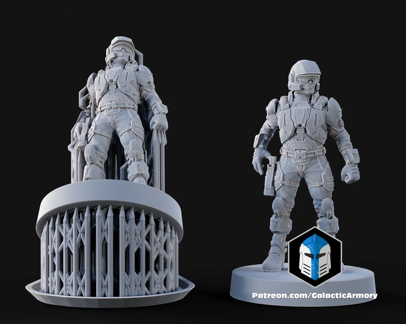 1:48 Scale UNSC Marine Miniatures - 3D Print Files 10 1:48 Scale UNSC Marine Miniatures - 3D Print Files - Image 8