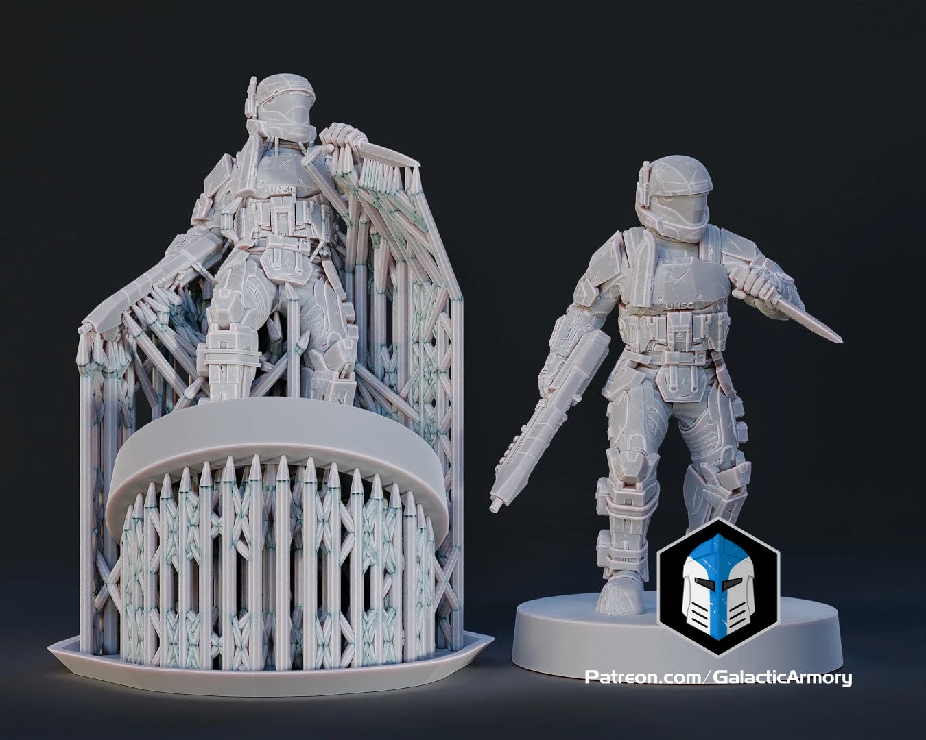 1:48 Scale Alpha 9 ODST Miniatures - 3D Print Files 17 1:48 Scale Alpha 9 ODST Miniatures - 3D Print Files - Image 15