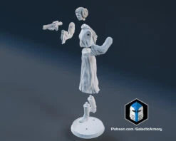Princess Leia Figurine - Pose 3 - 3D Print Files -Galactic Armory Store Pose3 Exploded