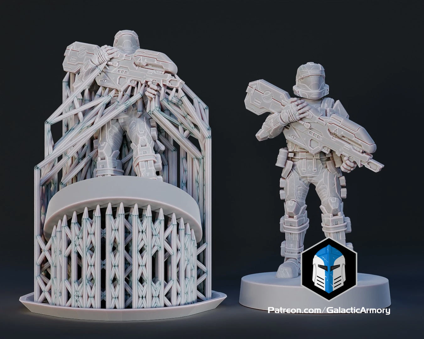 1:48 Scale Alpha 9 ODST Miniatures - 3D Print Files 18 1:48 Scale Alpha 9 ODST Miniatures - 3D Print Files - Image 16