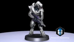 1:48 Scale Arbiter Miniatures - 3D Print Files 27 1:48 Scale Arbiter Miniatures - 3D Print Files -Galactic Armory Store Pose4 Color