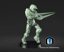 1:48 Scale Master Chief Miniatures - 3D Print Files -Galactic Armory Store Pose5