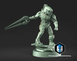 1:48 Scale Master Chief Miniatures - 3D Print Files -Galactic Armory Store Pose6