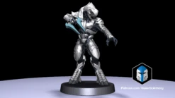 1:48 Scale Arbiter Miniatures - 3D Print Files 31 1:48 Scale Arbiter Miniatures - 3D Print Files -Galactic Armory Store Pose8 Color