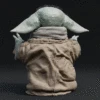 Grogu Figurine - Pose 3 - 3D Print Files -Galactic Armory Store Pose 3 AdobeExpress