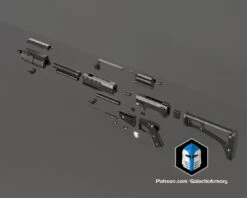 Galaxies Proton Blaster - 3D Print Files 16 Galaxies Proton Blaster - 3D Print Files -Galactic Armory Store ProtonBlaster SWGalaxies Exploded